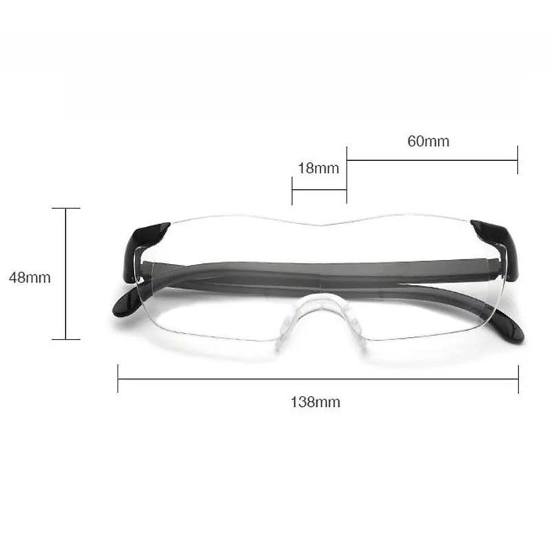 250 Degrees Magnifier Glasses