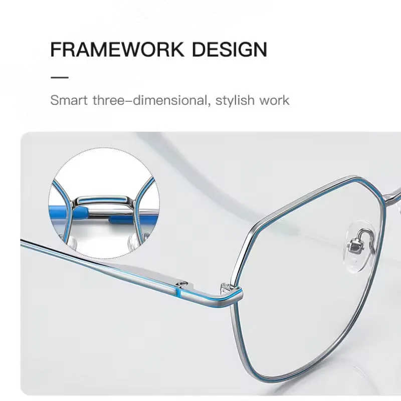 Anti Blue Light Blocking Reading Glasses for Women Men Computer Glasses PFD3040