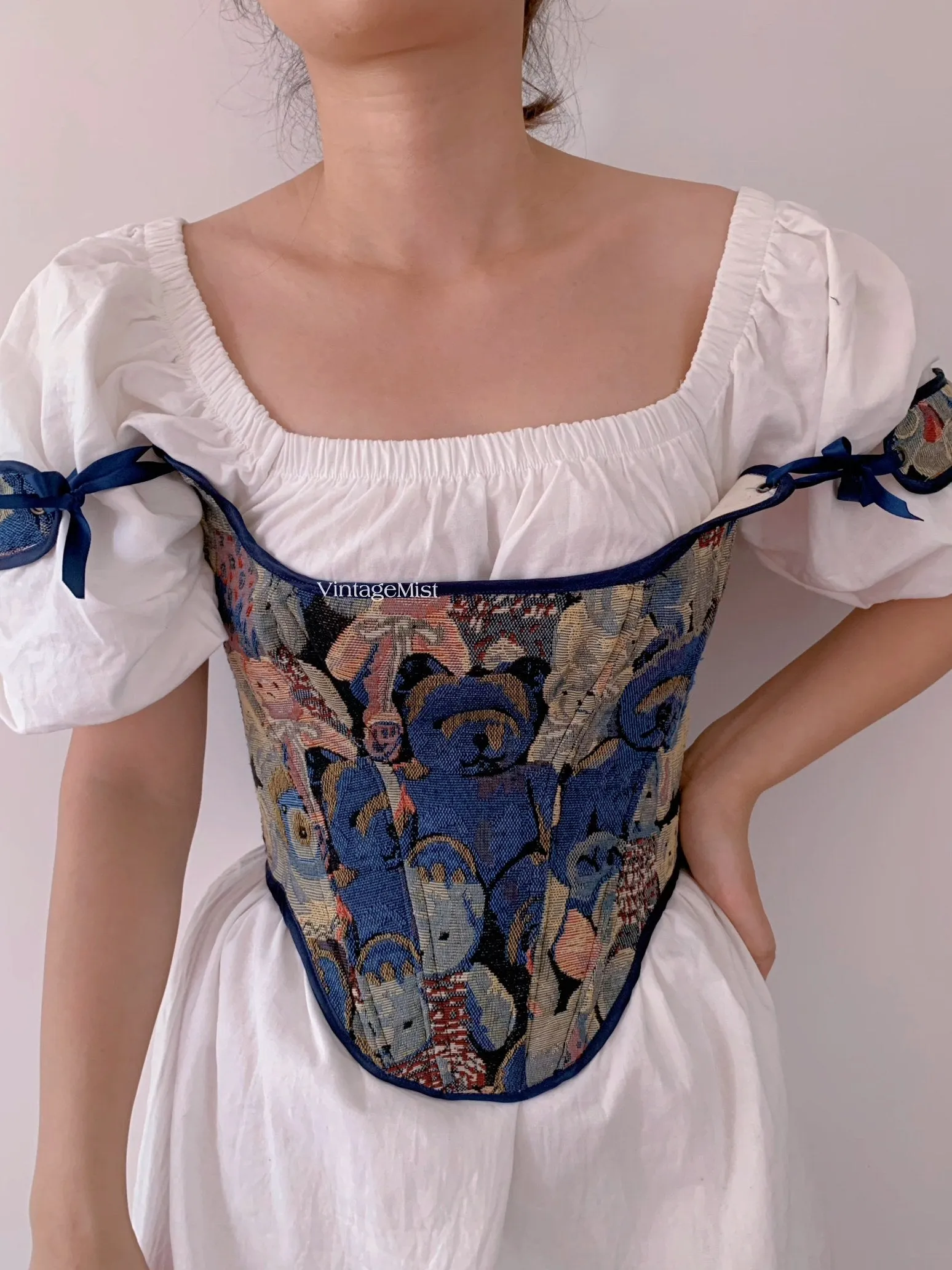 Bear Print Corset Top