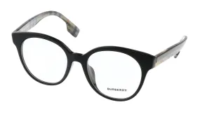 Burberry 0BE2356F 3942 Jacqueline Round Full Rim Black Optical Frames