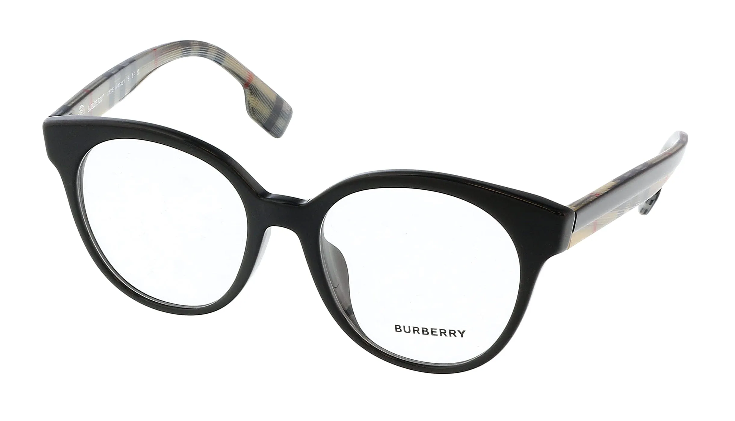 Burberry 0BE2356F 3942 Jacqueline Round Full Rim Black Optical Frames