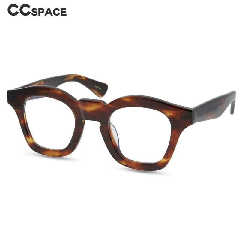 CCspace Unisex Full Rim Round Acetate Reading Glasses R47361