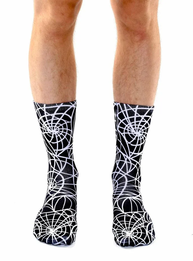 Cobweb Crew Socks (Unisex)