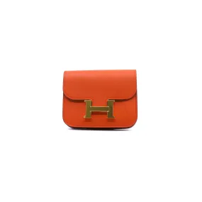 constance slim AG orange capucine inside evercolor ghw  z stamp