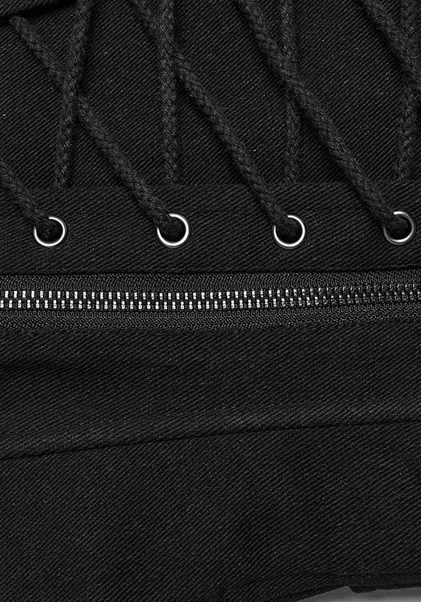Crimson | MESH BUCKLE CORSET