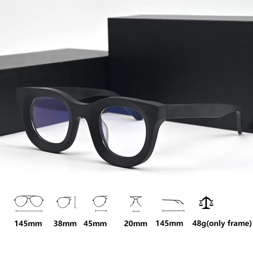 Cubojue Unisex Full Rim Square Acetate Presbyopic Reading Glasses 384520p