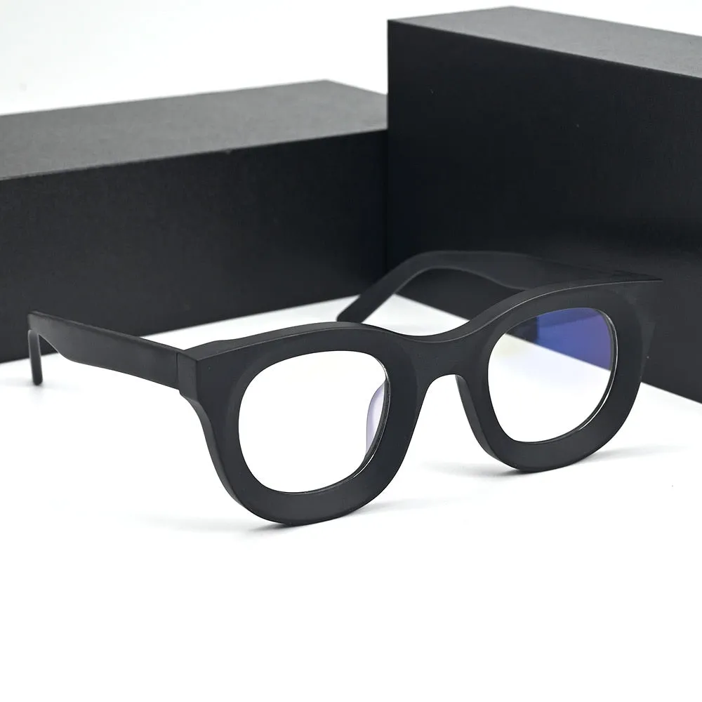 Cubojue Unisex Full Rim Square Acetate Presbyopic Reading Glasses 384520p