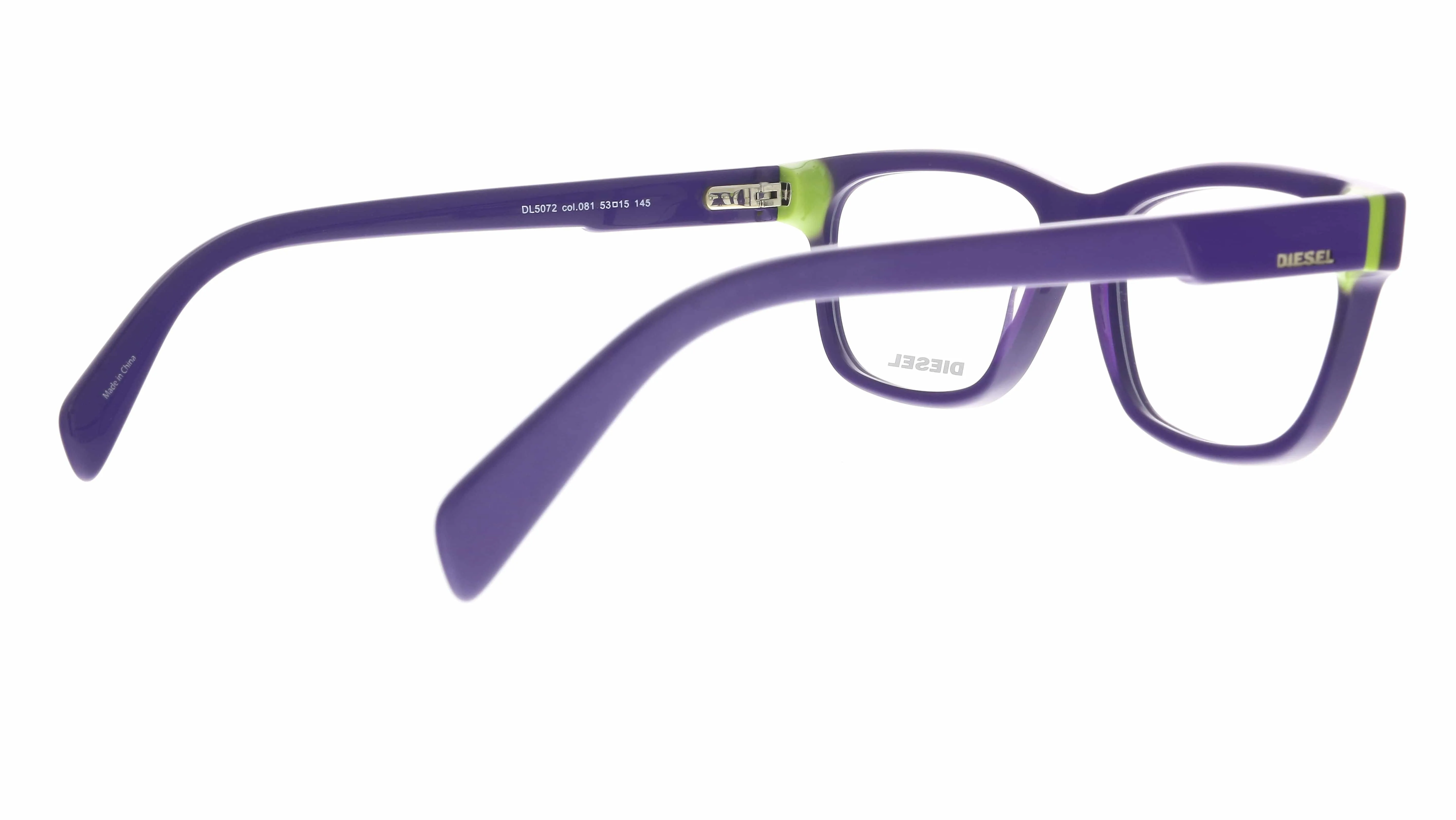 Diesel DL5072 081 Purple Rectangle Optical Frames