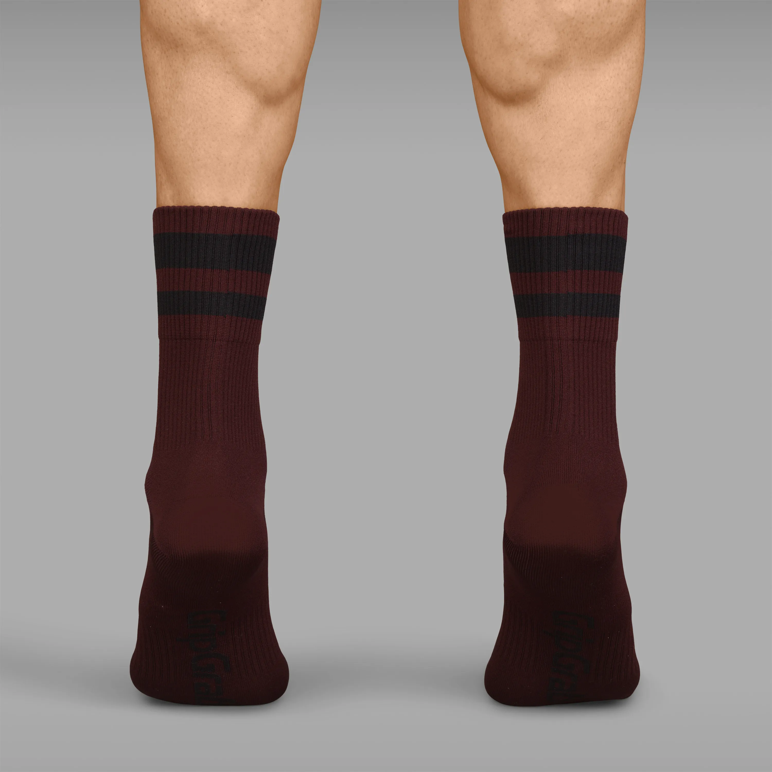 Gripgrab Original Stripes Crew Socks Dark Red | Buy Gripgrab Original Stripes Crew Socks Dark Red here | Outnorth