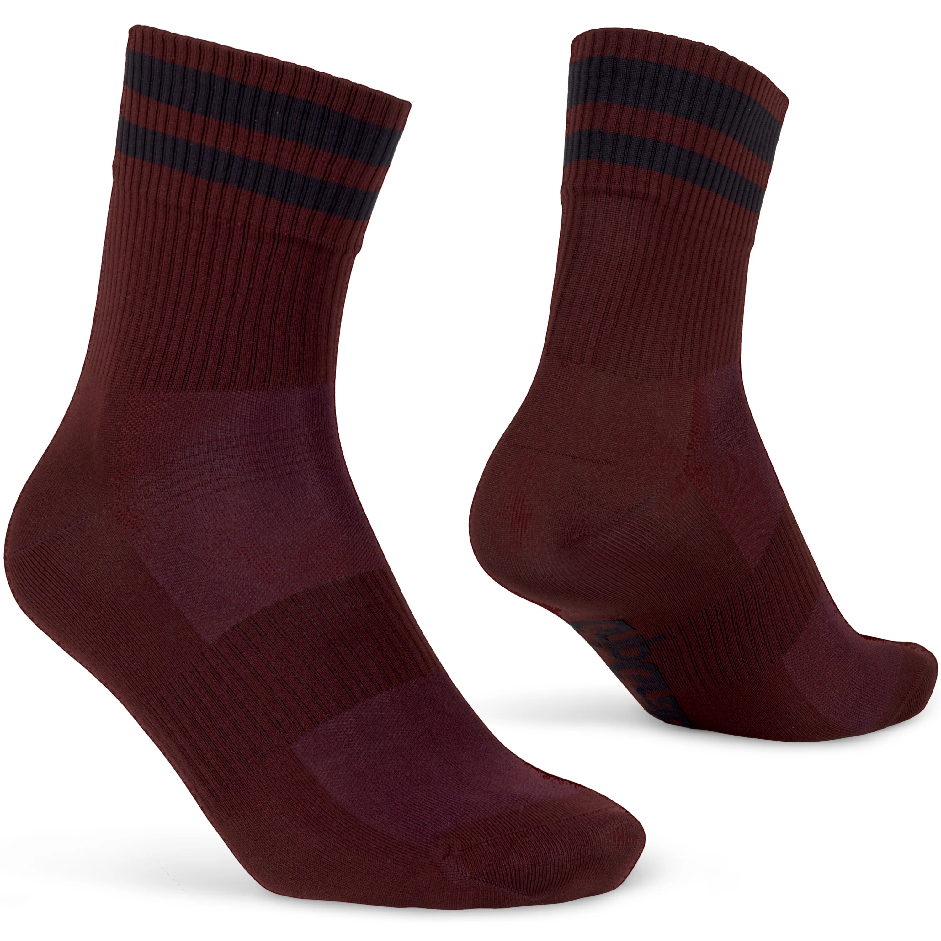 Gripgrab Original Stripes Crew Socks Dark Red | Buy Gripgrab Original Stripes Crew Socks Dark Red here | Outnorth