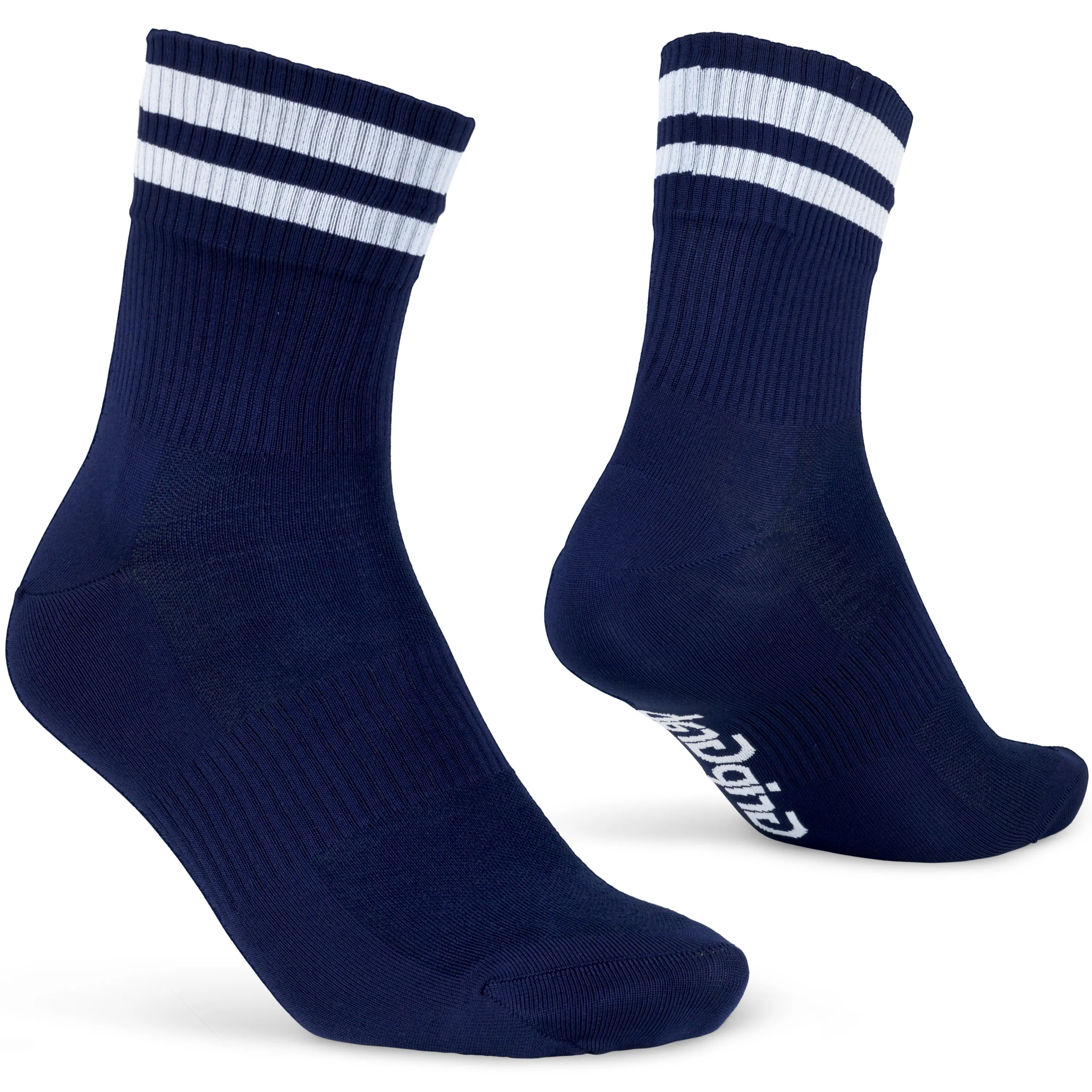 Gripgrab Original Stripes Crew Socks Navy Blue | Buy Gripgrab Original Stripes Crew Socks Navy Blue here | Outnorth