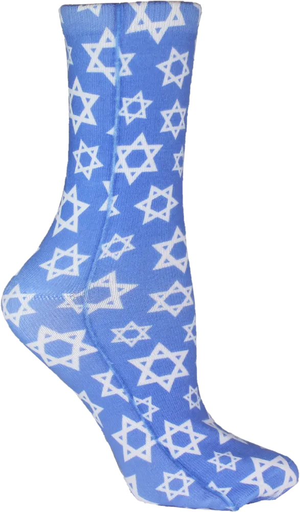 Hannukah Stars Crew Socks (Unisex)