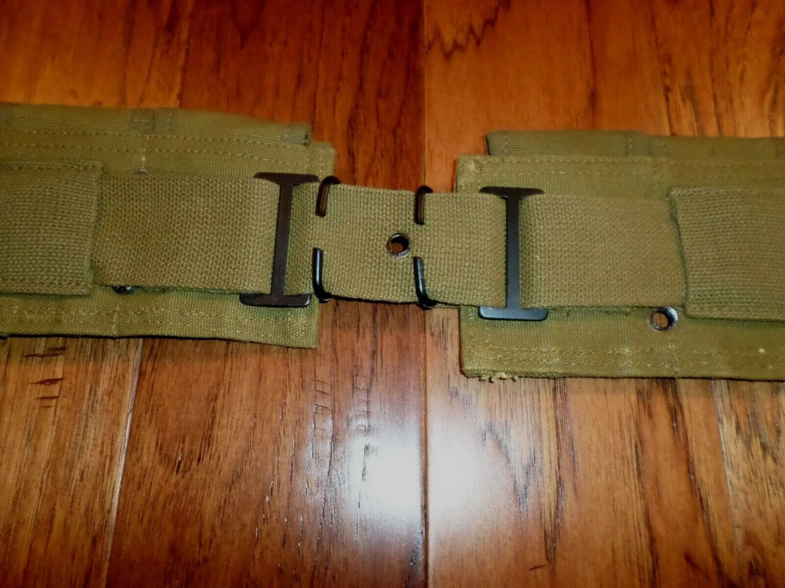 MILITARY STYLE CARTRIDGE BELT 10 POCKET QUICK RELEASE BUCKLE OD GREEN