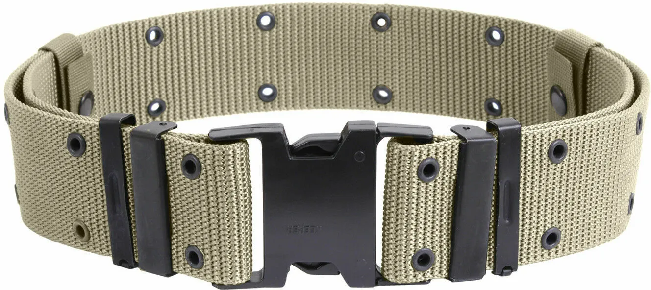 Military style combat tactical pistol belt quick release buckle X- large nylon