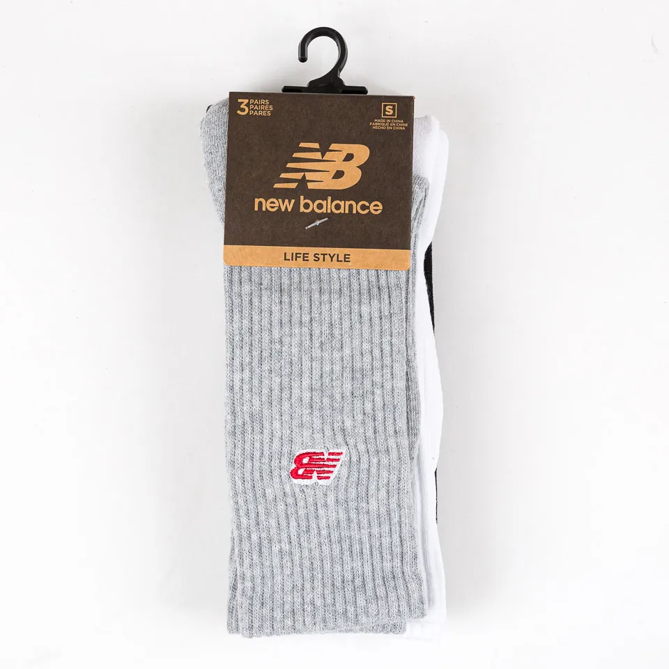 Patch Logo Crew Socks 3 Pairs | The Firm Shop
