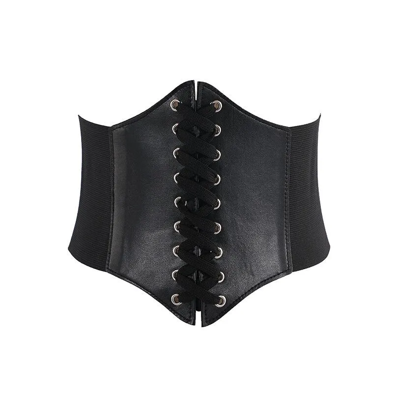 Purpdrank - Corset Belts Pu Leather Slimming Body Belts For Women Elastic Waist Belts Cinto Sobretudo Feminin Ceinture Femme Fajas