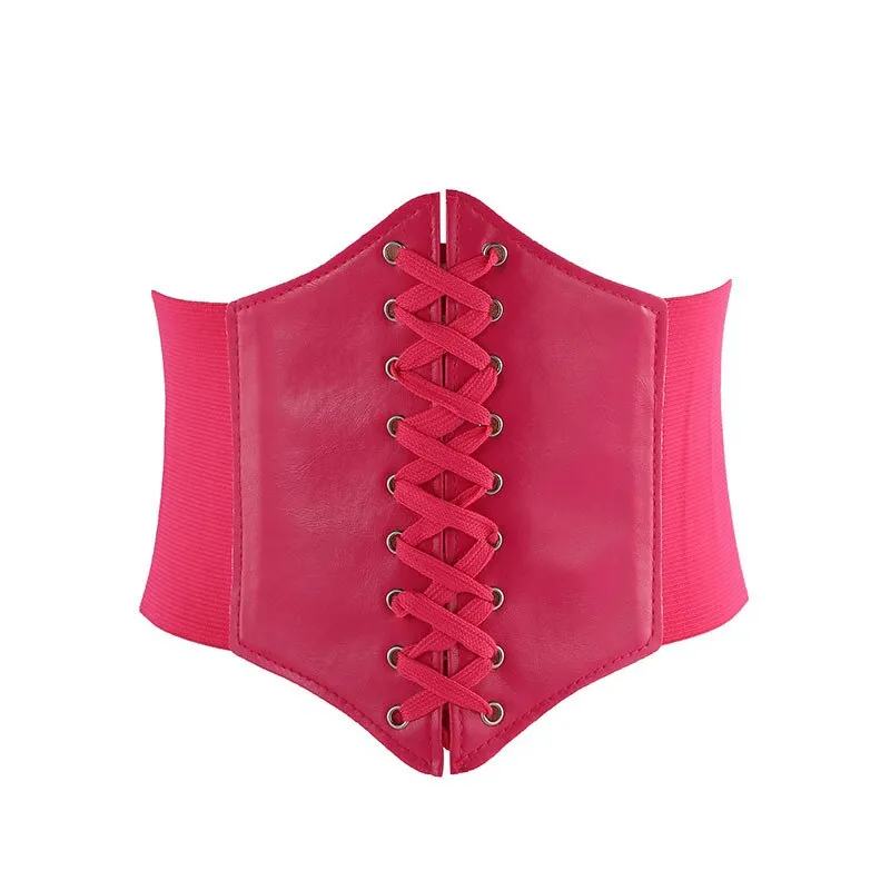 Purpdrank - Corset Belts Pu Leather Slimming Body Belts For Women Elastic Waist Belts Cinto Sobretudo Feminin Ceinture Femme Fajas