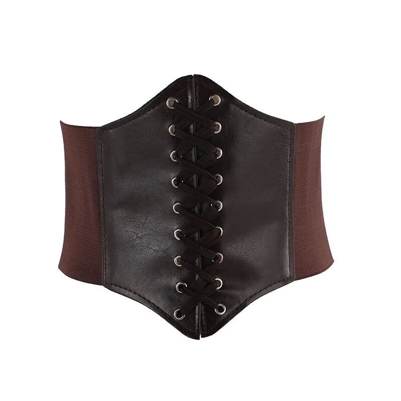 Purpdrank - Corset Belts Pu Leather Slimming Body Belts For Women Elastic Waist Belts Cinto Sobretudo Feminin Ceinture Femme Fajas