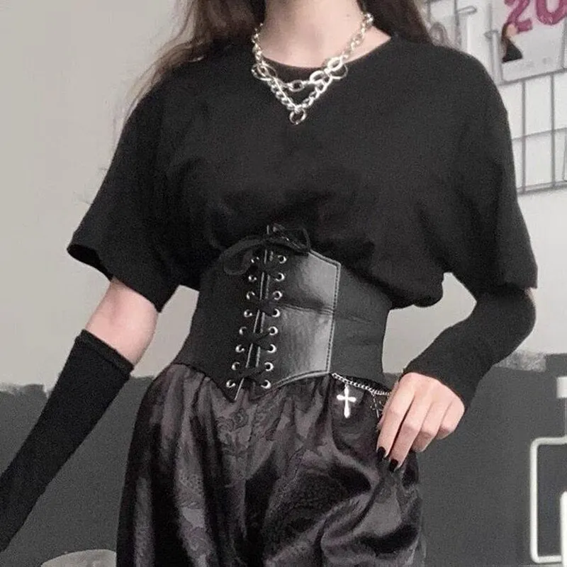 Purpdrank - Corset Belts Pu Leather Slimming Body Belts For Women Elastic Waist Belts Cinto Sobretudo Feminin Ceinture Femme Fajas