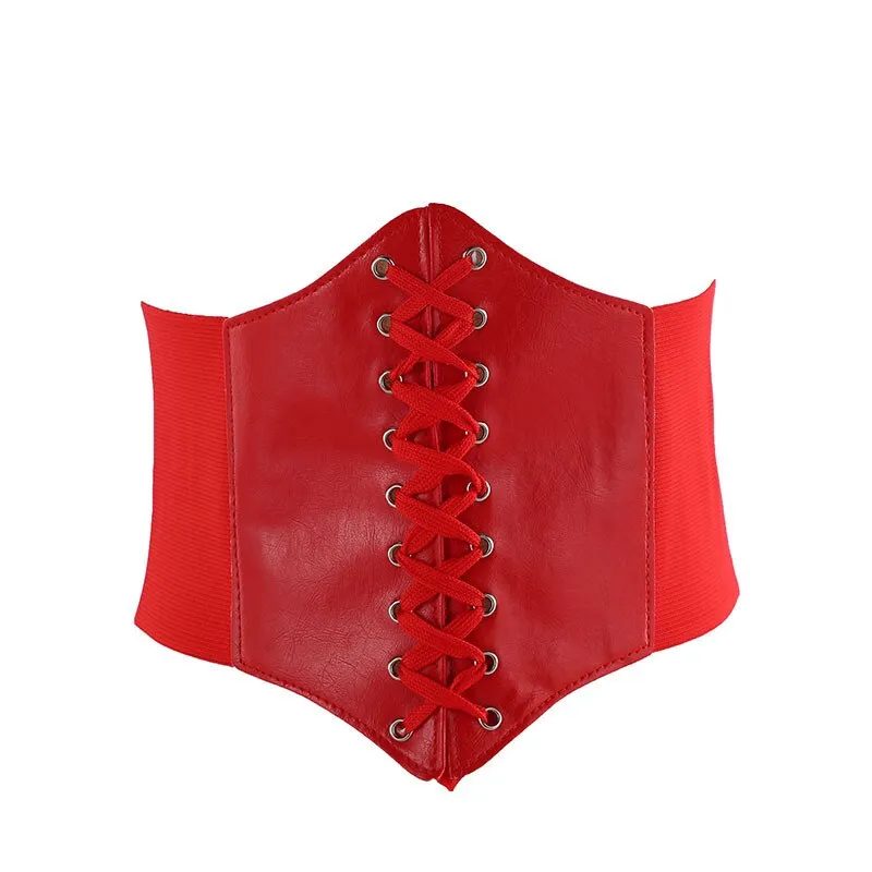 Purpdrank - Corset Belts Pu Leather Slimming Body Belts For Women Elastic Waist Belts Cinto Sobretudo Feminin Ceinture Femme Fajas