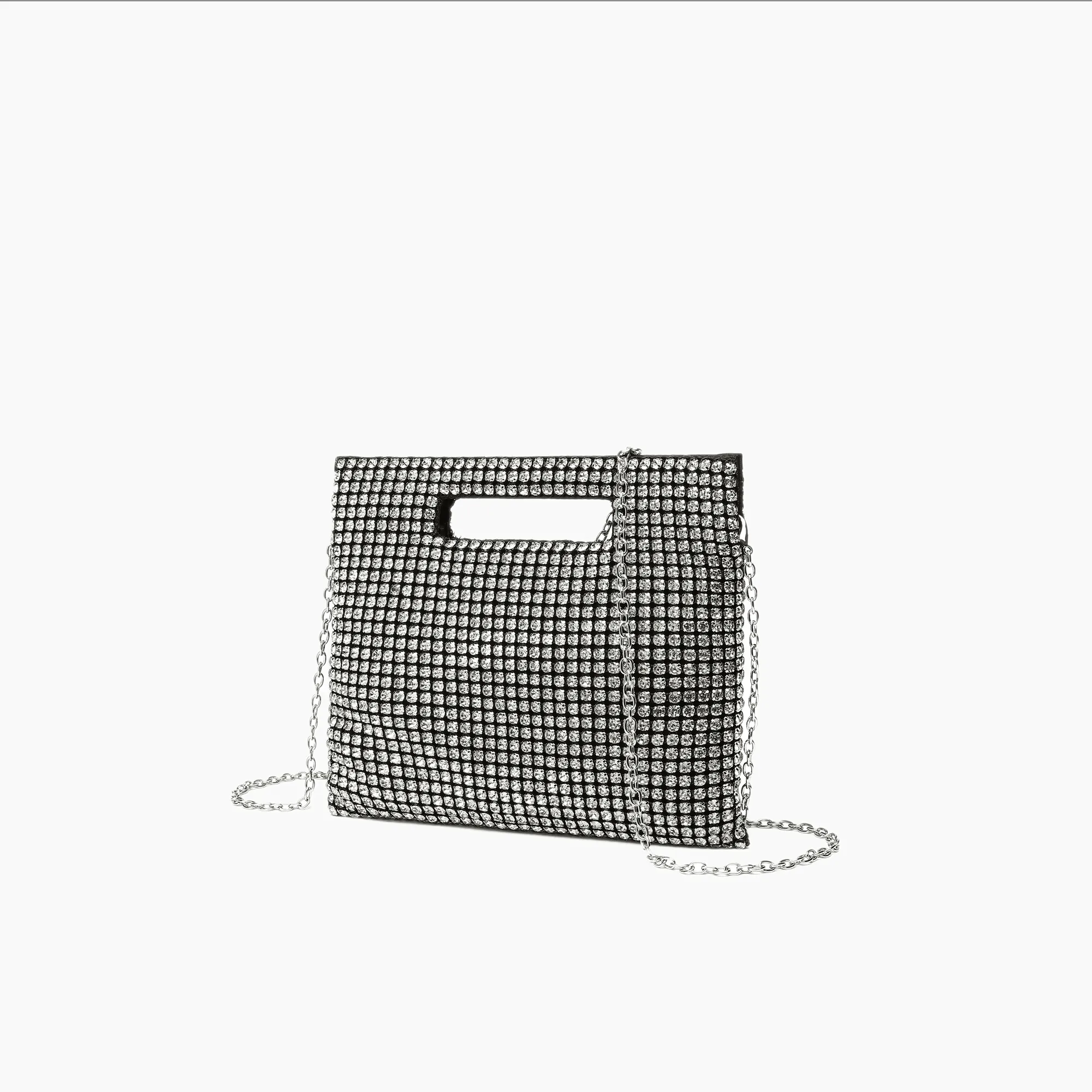 Vivienne Rhinestone Night Envelope Clutch Bag