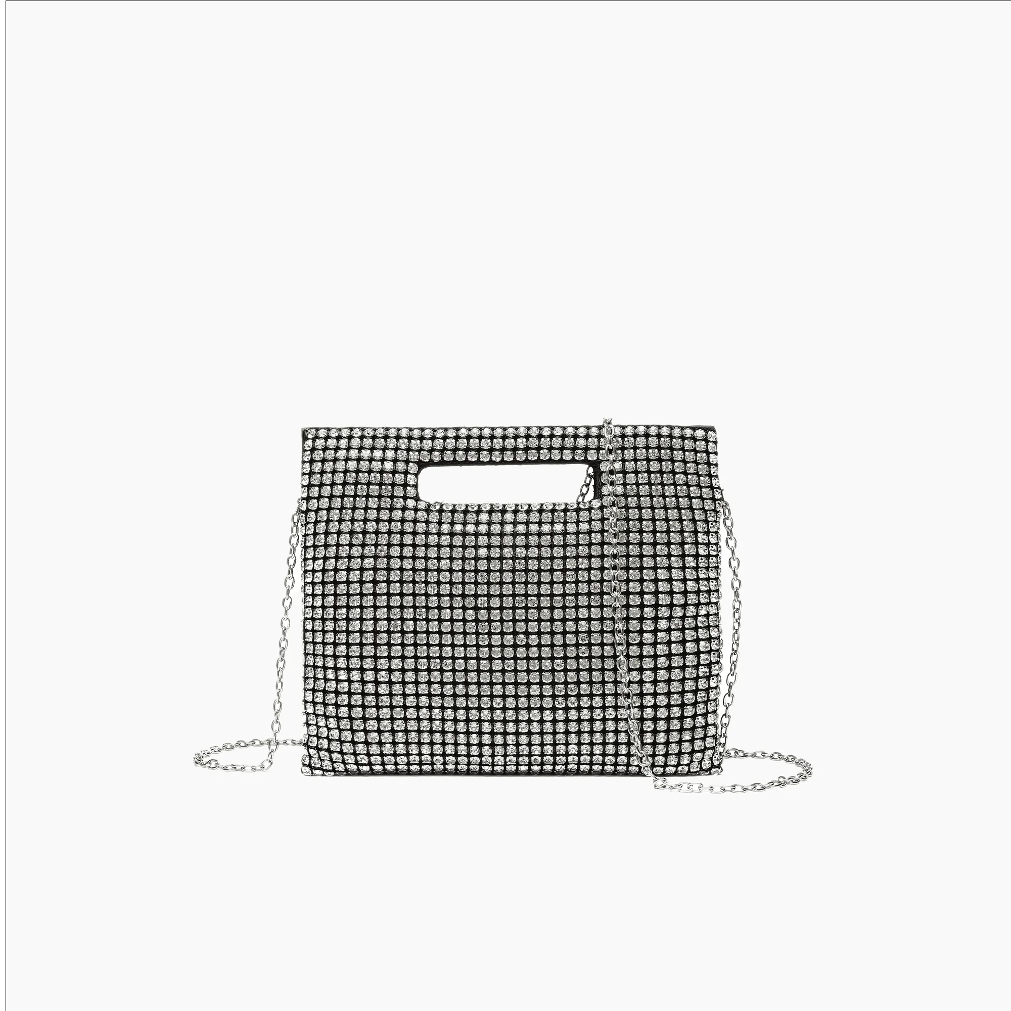 Vivienne Rhinestone Night Envelope Clutch Bag